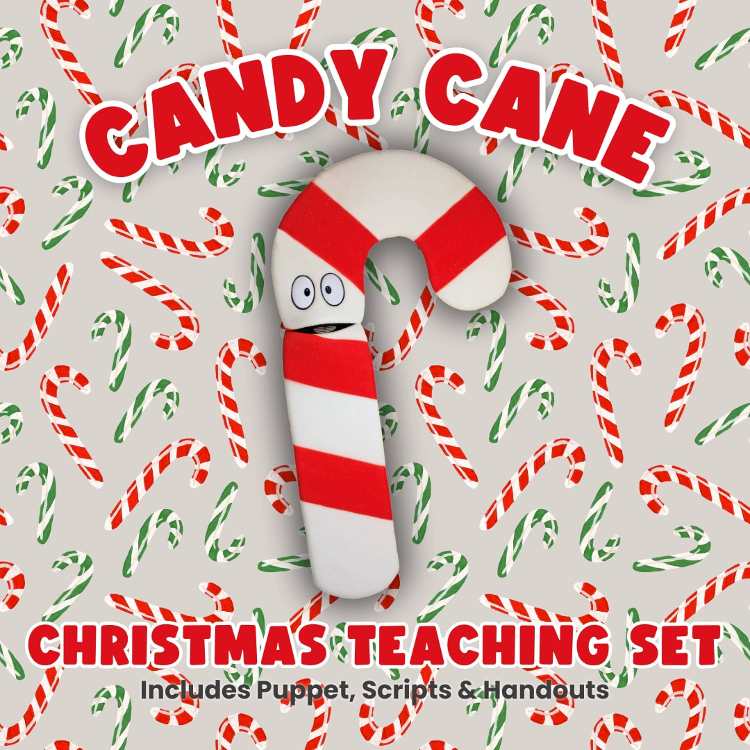 Candy Cane Puppet Teaching Set (with Candy Canes!)